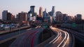 Rush Hour Minneapolis Minnesota Skyline